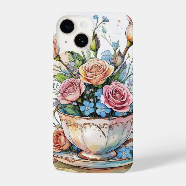 Floral boho phonecase iPhone hülle (Rückseite)