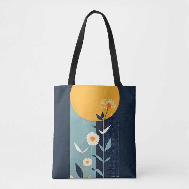 Floral Boho Tote Bag (Vorderseite)