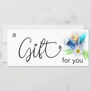 *~* Floral Boho Wasserfarbe Kristallfedern Herz