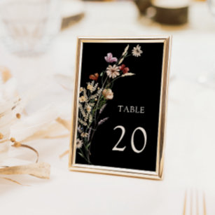 Floral Boho Wedding Tischnummern