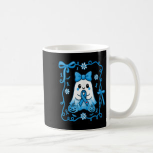Floral Boo Holding Diabetes Bewusstsein Ribbon Hal Kaffeetasse