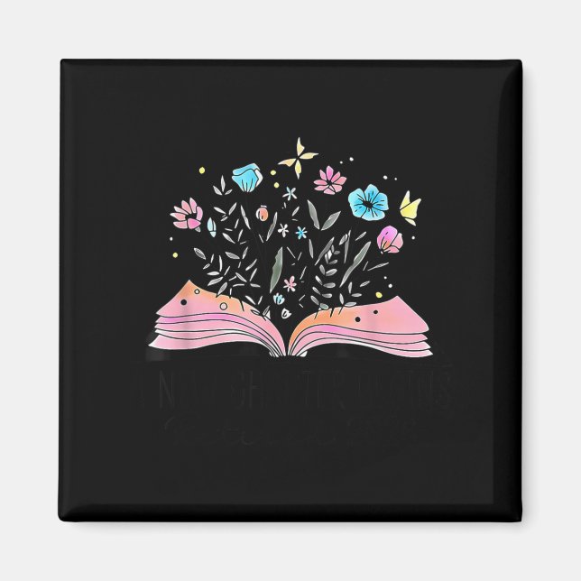 Floral Book A New Chapter Begins Retired 2026 Reti Magnet (Vorne)