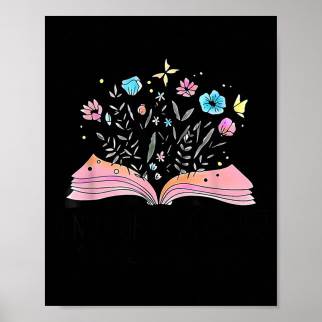 Floral Book A New Chapter Begins Retired 2026 Reti Poster (Vorne)