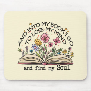 Floral Book Lover Mousepad