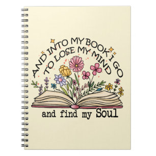 Floral Book Lover Notizblock