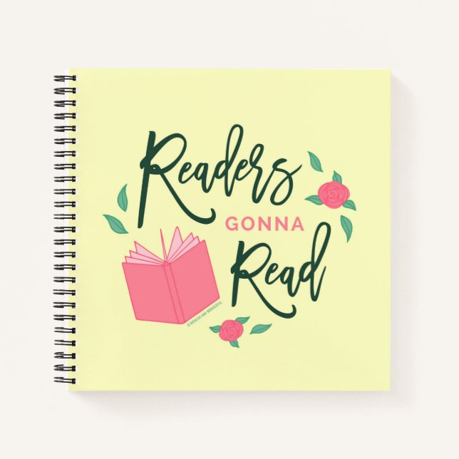 Floral BookReaders Gonna Read Notizbuch (Vorderseite)