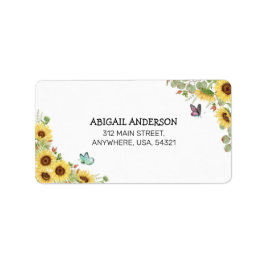 Floral & Botanical Baby Shower Address Label Adressaufkleber