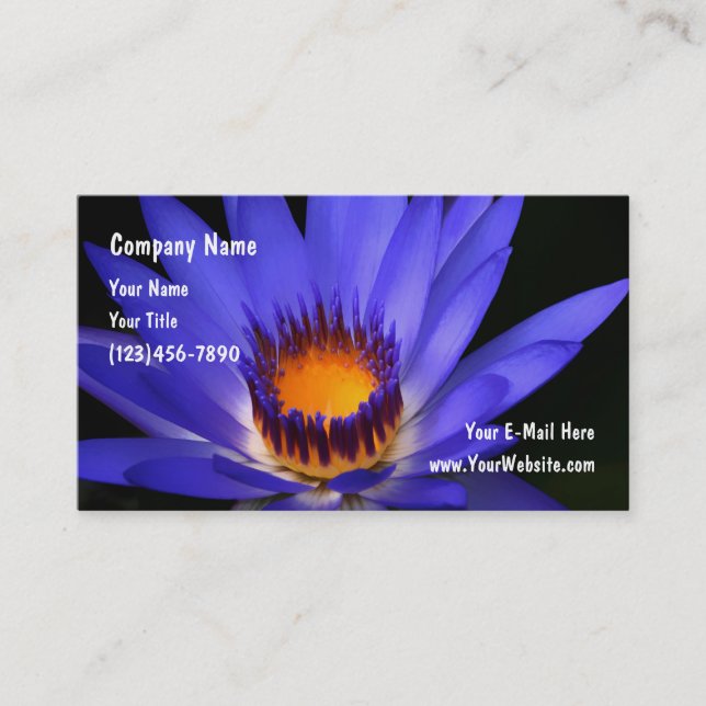 Floral Botanische Blume Business Cards Visitenkarte (Vorderseite)