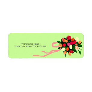 Floral Bouquet Address Mailing Labels