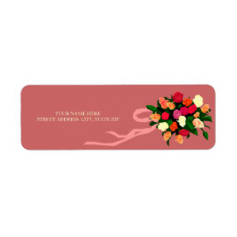Floral Bouquet Address Mailing Labels