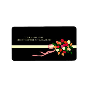 Floral Bouquet Address Mailing Labels Adressaufkleber