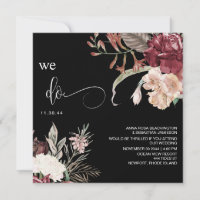 *~* Floral Bouquet AR15 UAWG MERLOT QR WEDDING