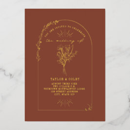 Floral Bouquet Arch Folieneinladung