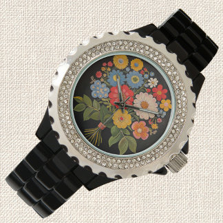 Floral Bouquet Armbanduhr