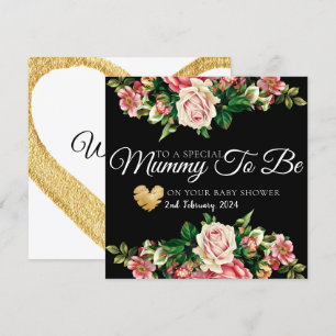 Floral Bouquet Baby Showmama wird Karte