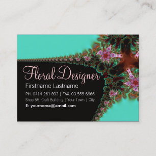 Floral Bouquet Big Business Card Visitenkarte