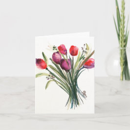 Floral Bouquet Blank Card Karte