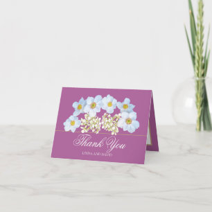 Floral Bouquet Botanische Blume Hochzeit Vielen Da Dankeskarte
