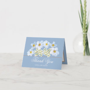 Floral Bouquet Botanische Blume Hochzeit Vielen Da Dankeskarte