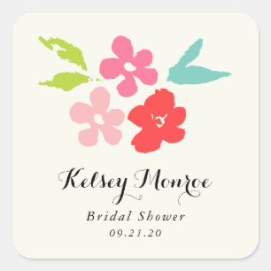 Floral Bouquet Brautparty Sticker