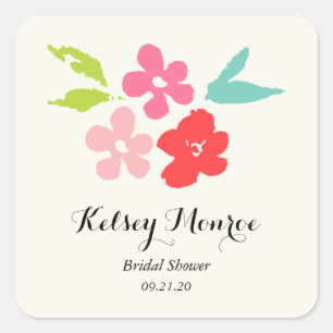 Floral Bouquet Brautparty Sticker