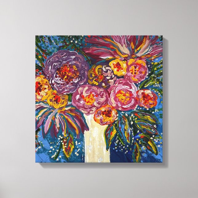 Floral Bouquet Canvas Print Leinwanddruck (Vorderseite)