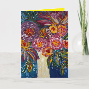 Floral Bouquet Faltkarte Karte