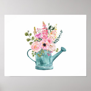 Floral Bouquet in einer Tränkdose Poster