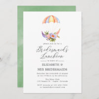 Floral Bouquet Parachute Bridesmaids Luncheon