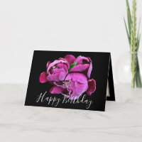 Floral Bouquet Pink Peonies Flower Girl Geburtstag