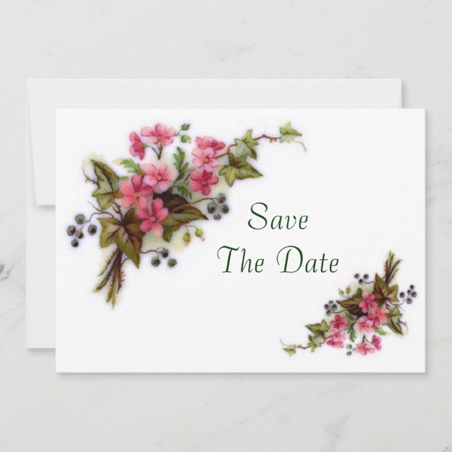 Floral Bouquet Save the Date (Vorderseite)
