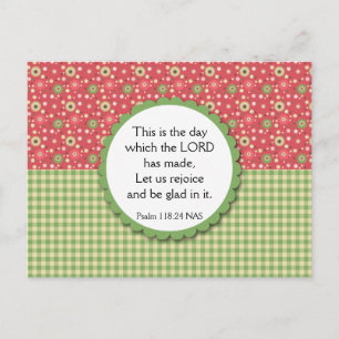 Floral Bouquet Sorte Postcard Bibel Verse Postkarte