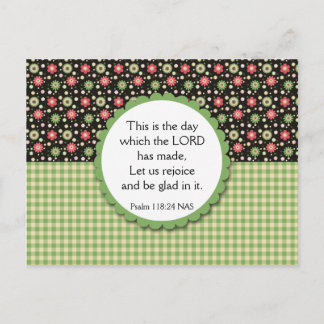 Floral Bouquet Sorte Postcard Bibel Verse Postkarte