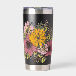 Floral Bouquet Tall Tumbler Thermobecher