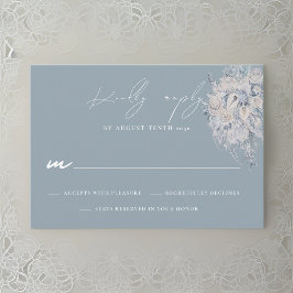 Floral Bouquet Wedding RSVP Response Card Karte
