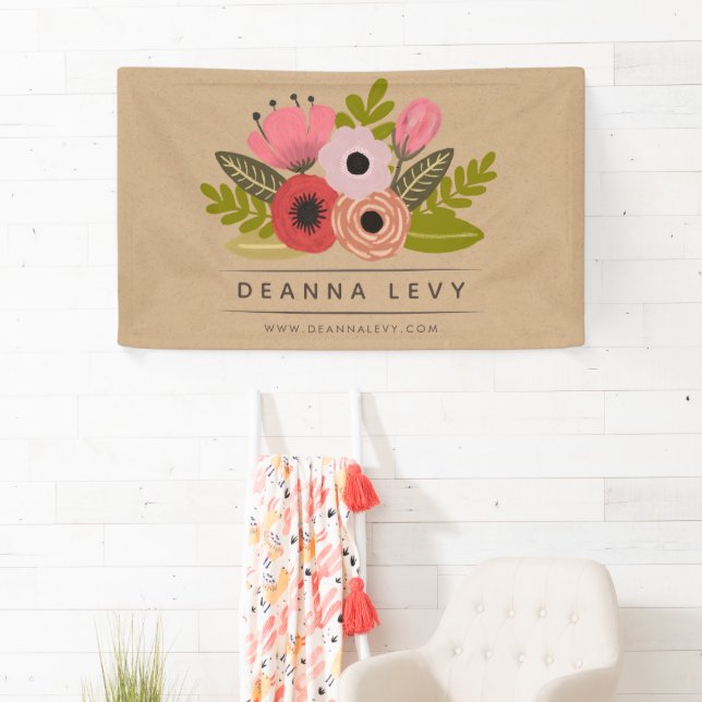 Floral Bouquet Werbebanner-Zeichen Banner (Insitu)