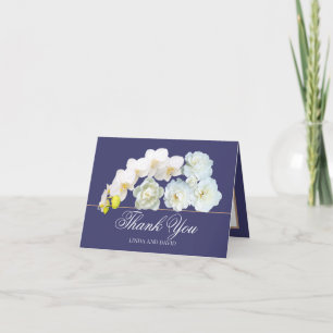Floral Bouquet White Blume Hochzeit Vielen Dank Dankeskarte