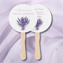Floral Bow Lavender Brautparty Vielen Dank Fächer
