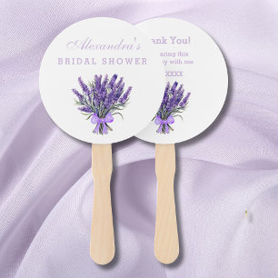 Floral Bow Lavender Brautparty Vielen Dank Fächer