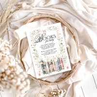 Floral Bow Neues Kapitel Babydusche Buchanfrage