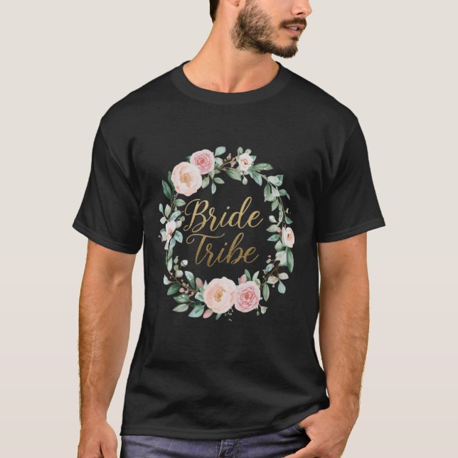 Floral Braut Tribe T-Shirt (Vorderseite)