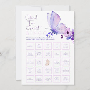 Floral Brautparty Bingo Spiel Einladung