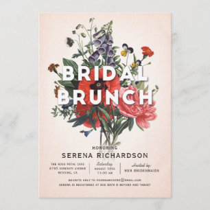 Floral Bridal Brunch Bridal Dusche Einladung