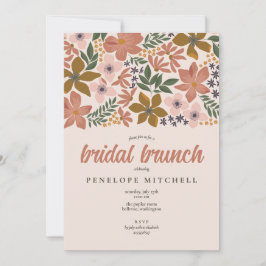 Floral Bridal Brunch Dusche Einladung