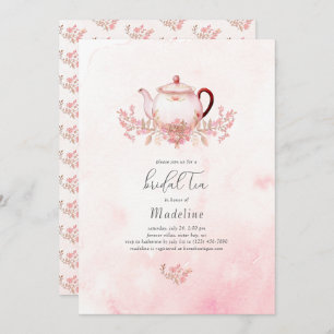 Floral Bridal Tea Bridal Dusche Einladung