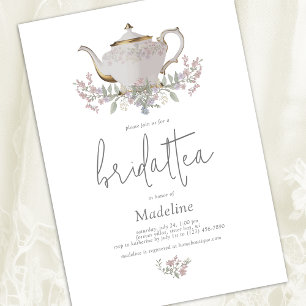 Floral Bridal Tea Bridal Dusche Einladung