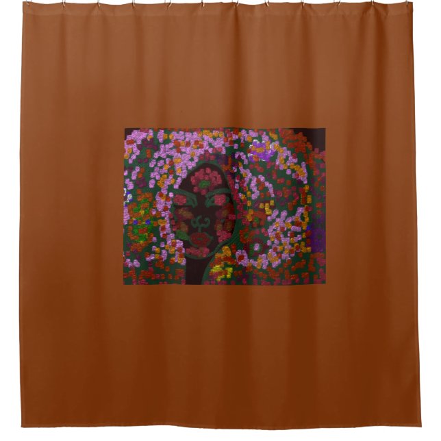 Floral Bride Duschvorhang (Vorderseite)