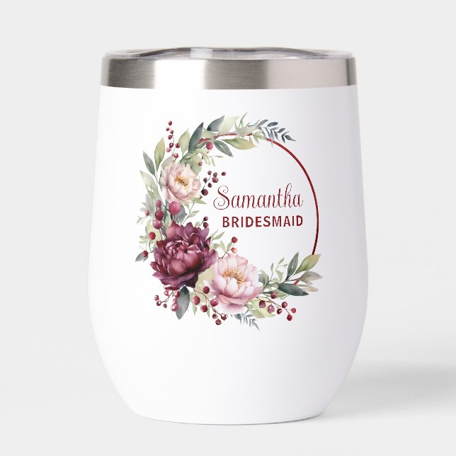 Floral Bridesmaid für ein Geschenk (Rückseite)
