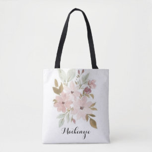 Floral Bridesmaid Geschenk Personalisierte Totttas