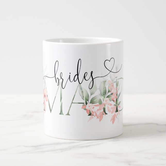 Floral Bridesmaid Tasse Bridesmaid Vorschlag Gesch (Vorderseite)
